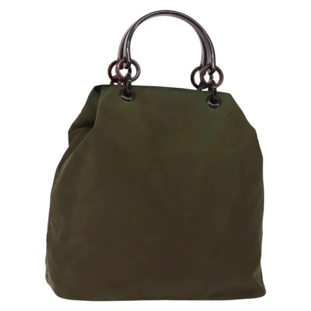 PRADA Tote Bag Nylon Khaki Auth bs30124 - Picture 2 of 16